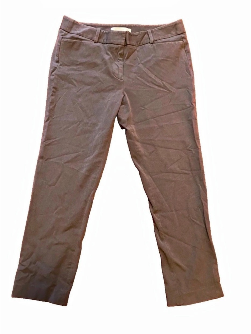 LOFT Marisa Straight Leg Pants in Gray Size 8
